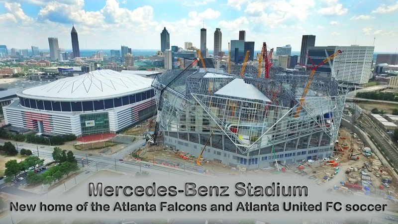 MERCEDES BENZ STADIUM - NEW HOME OF THE ATLANTA FALCONS